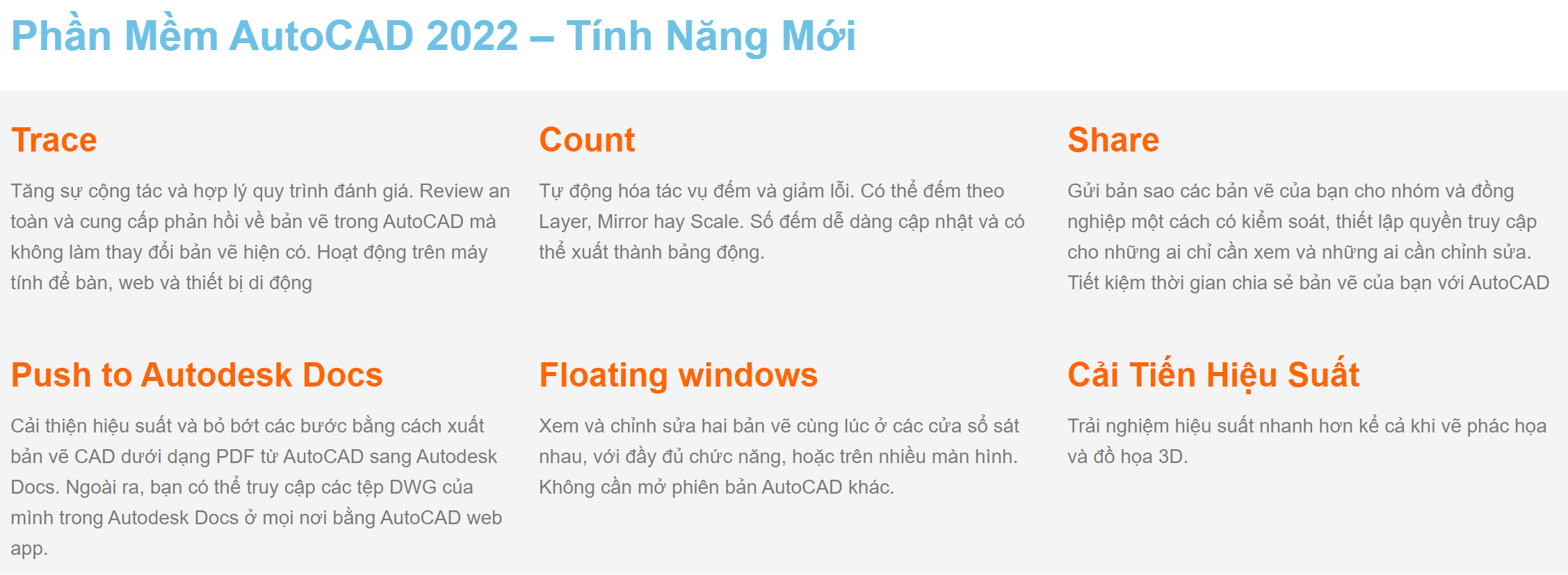 Hãy thử một phiên bản mới nhất của phần mềm thiết kế khổng lồ AutoCAD và trải nghiệm sự tiện nghi và mạnh mẽ của phiên bản